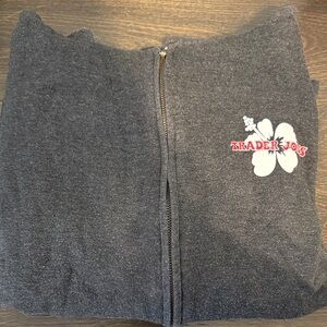 Grey Trader Joe’s Zip-up Hoodie